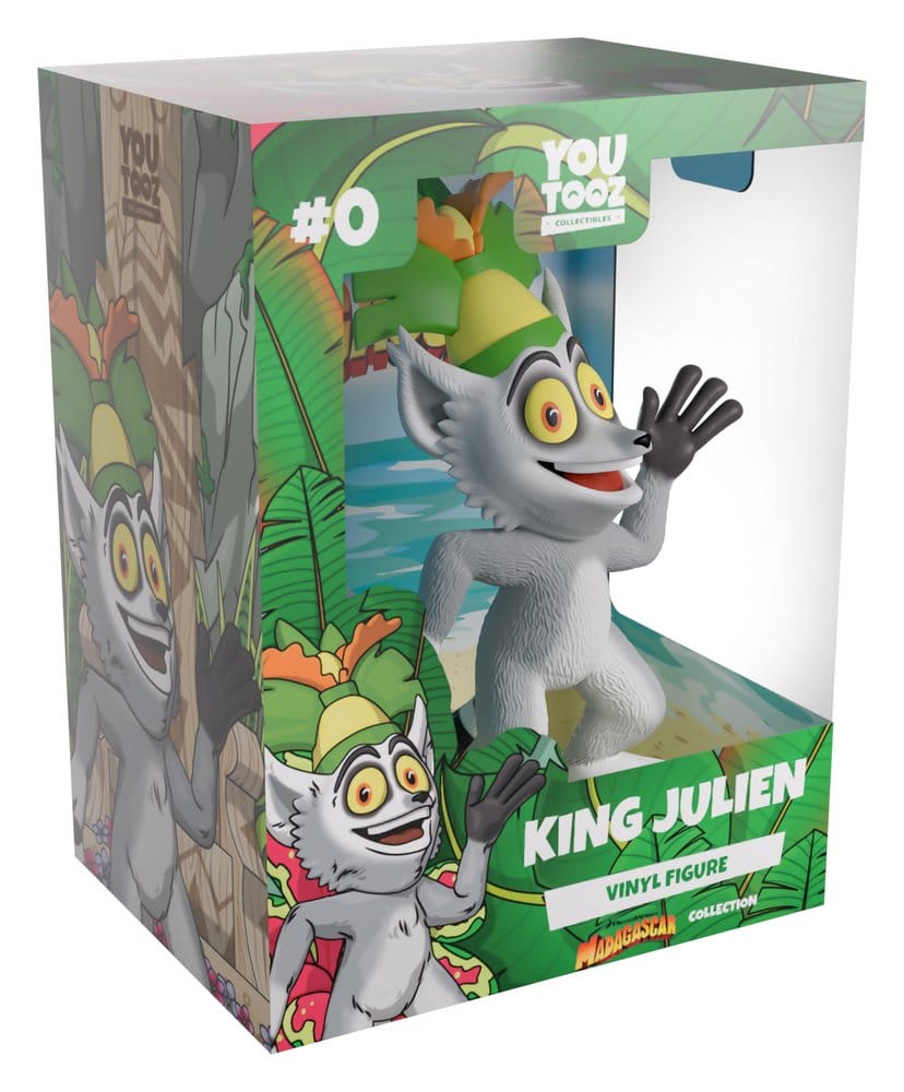 Madagascar figurine Vinyl King Julien 12 cm