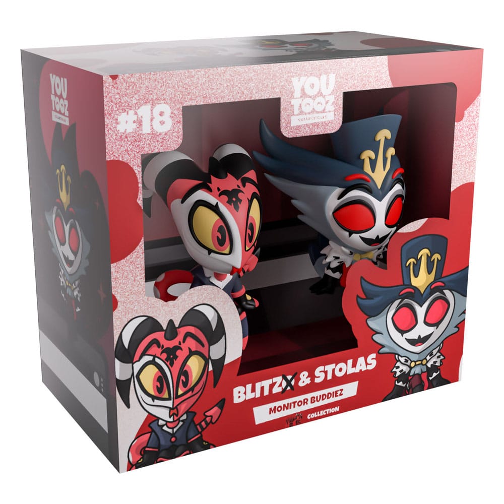Helluva Boss Vinyl figurines Blitzo & Stolas Monitor Buddiez