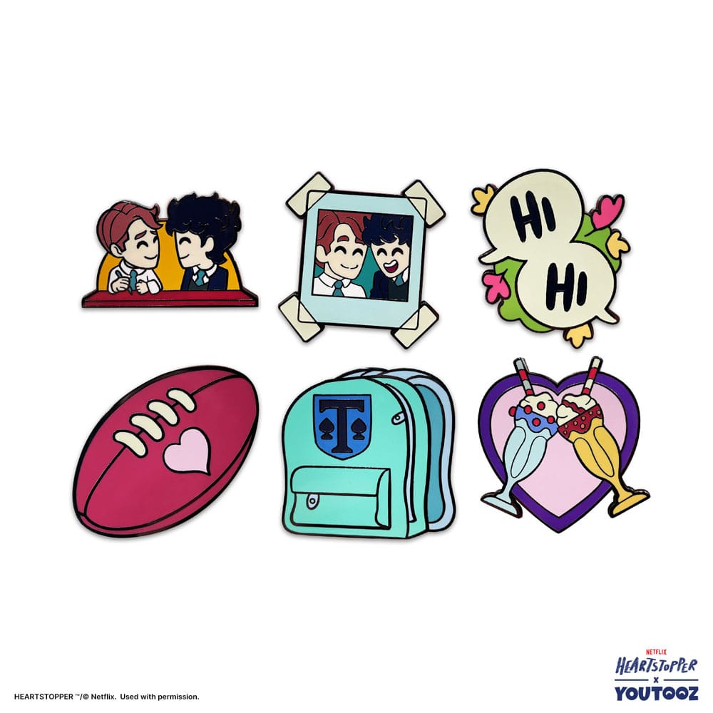 Heartstopper présentoir pin's Set 3 cm (6)