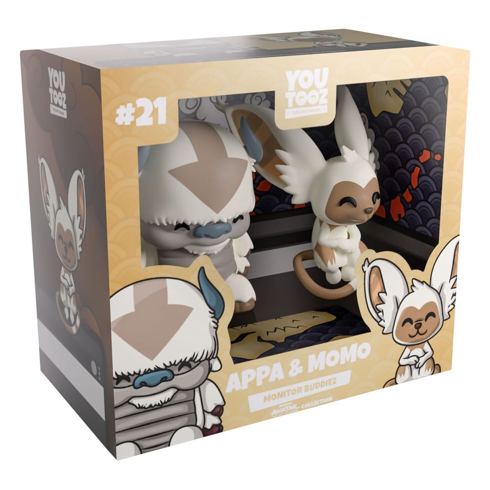 Avatar: The Last Airbender Vinyl figurines Appa and Momo Monitor Buddiez 5 cm