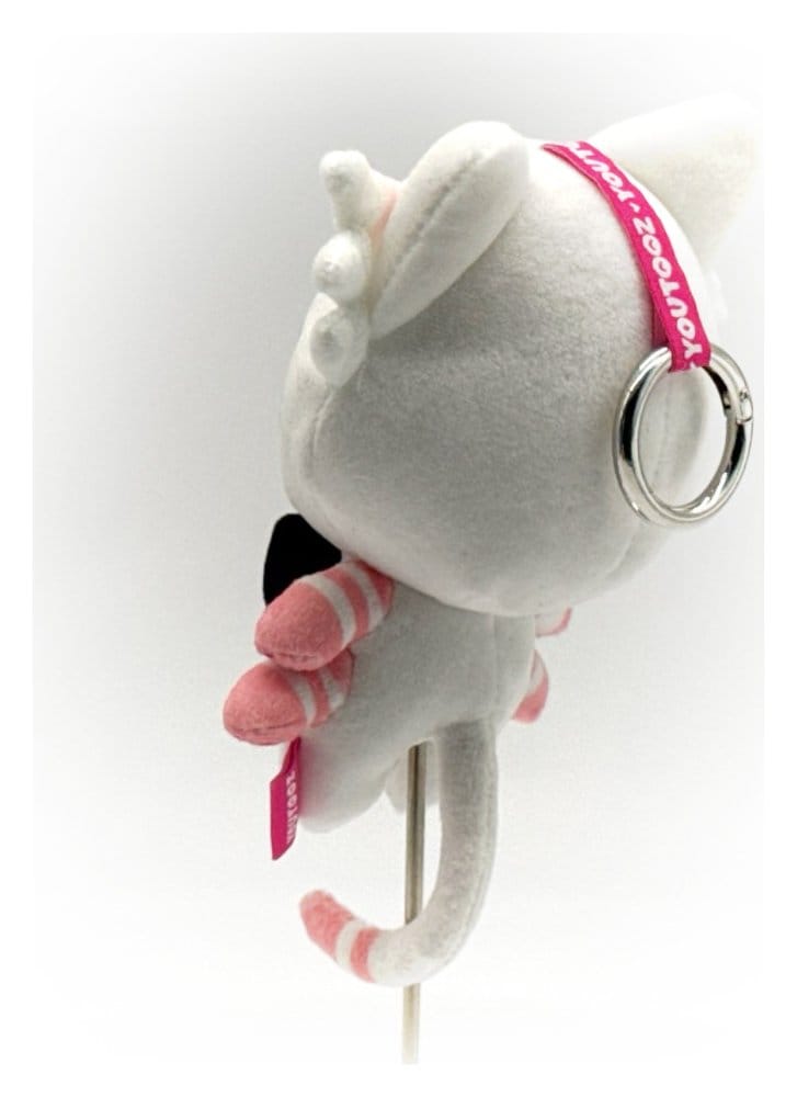 Hazbin Hotel Porte-clés peluche Angel Dust Kitty 13 cm