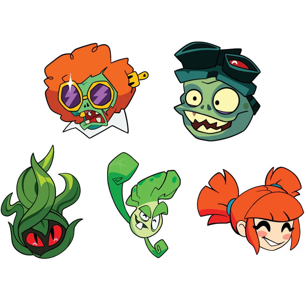 Plants vs. Zombies présentoir pin's Set 5 cm (6)