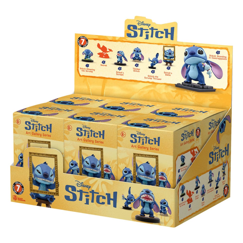 YuMe Hero Box Blind Box Art Gallery Series - Display de figurines Stitch (12 unités) - 2 PDQs