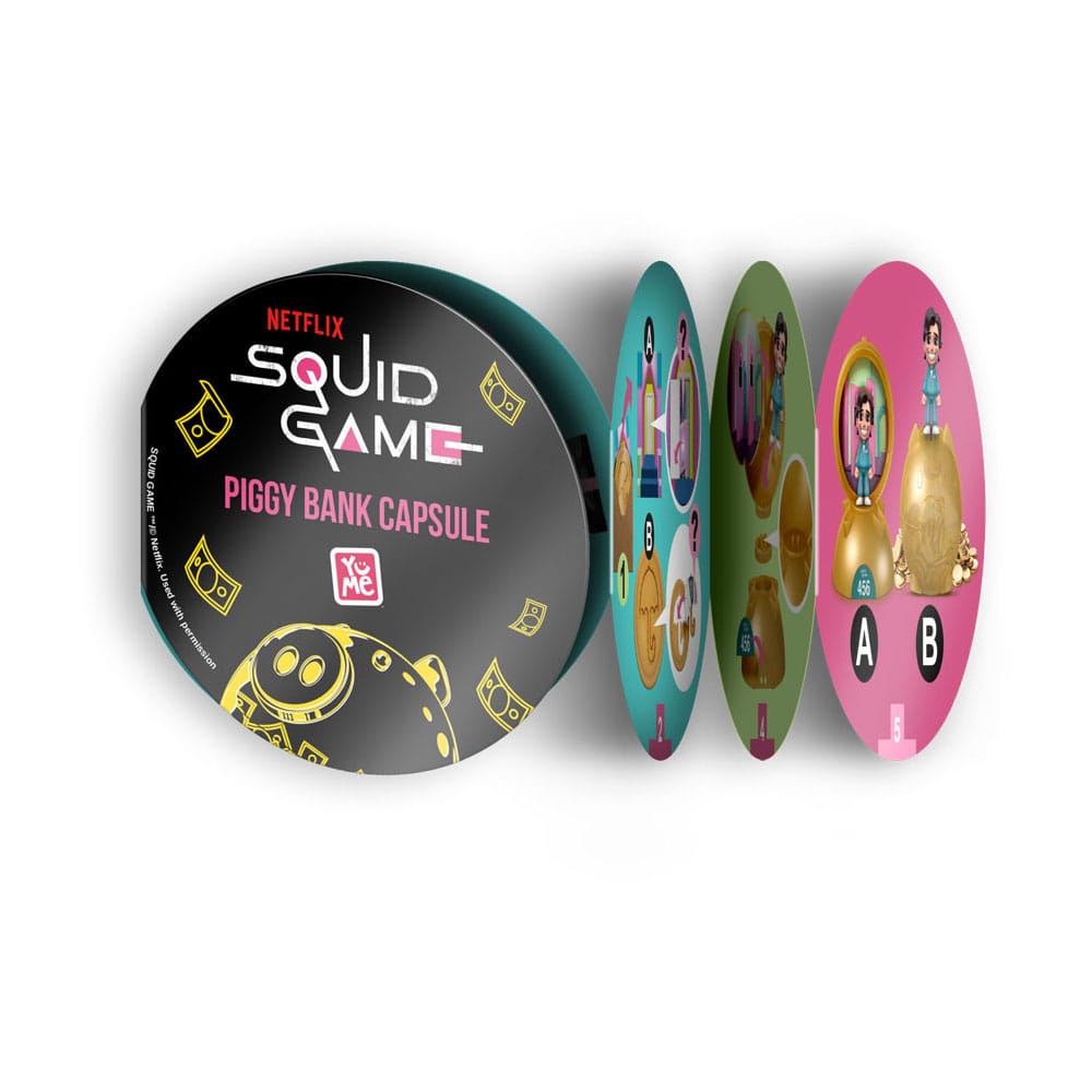Squid Game assortiment tirelires Capsule (6)