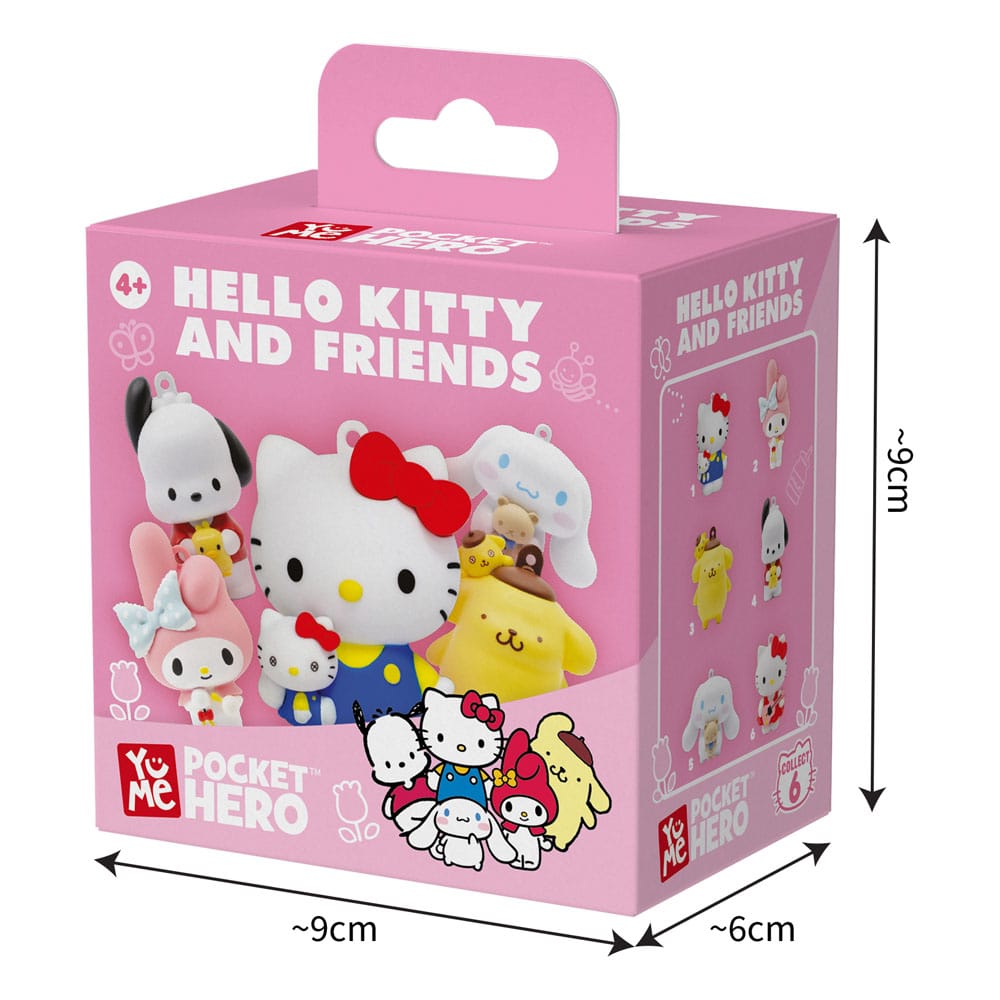 Sanrio présentoir porte-clés boîte-mystère Pocket Hero Hello Kitty and Friends Series 1 (12)