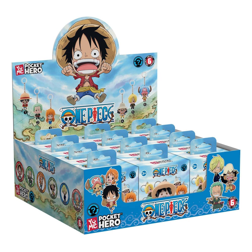 One Piece présentoir porte-clés Pocket Hero Series 2 (12)