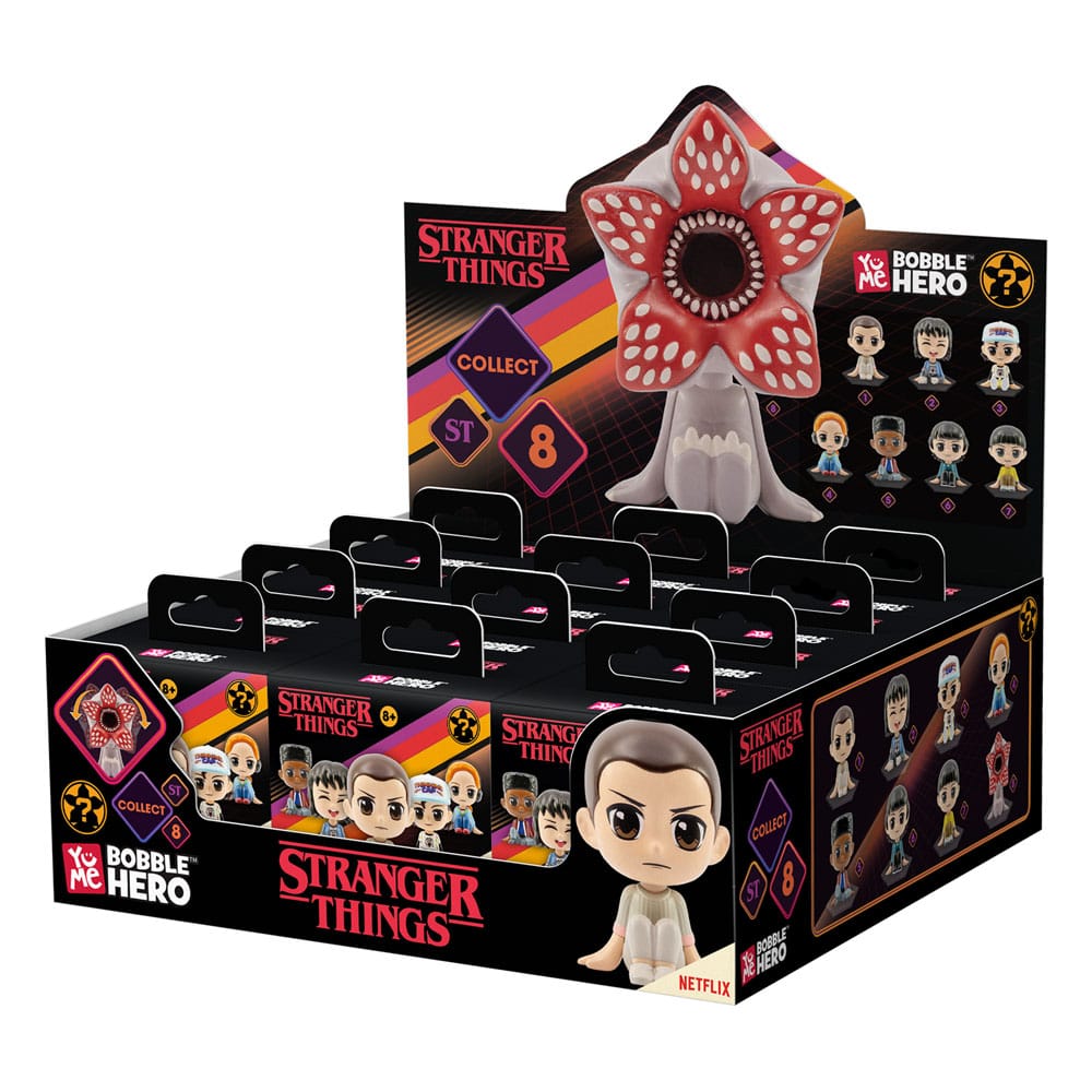 Stranger Things présentoir Bobble Head Bobble Hero 6 cm (12)