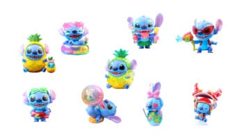 Lilo & Stitch présentoir boîte-mystère figurines mini Cosbi 8 cm (8)
