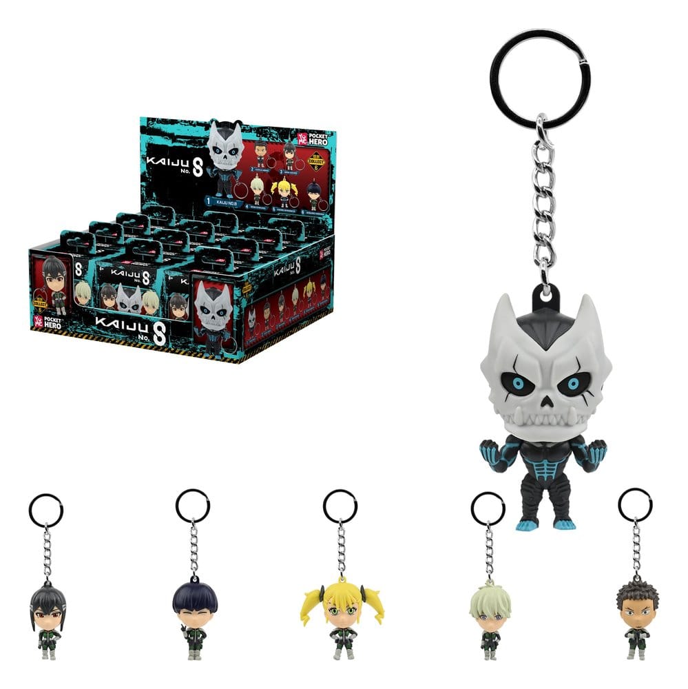 Kaiju No. 8 Pocket Hero porte-clés Series 1 boîte-mystère présentoir (12)