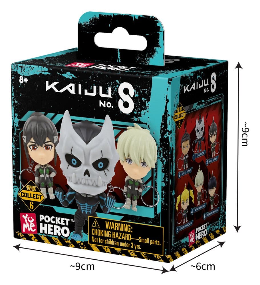 Kaiju No. 8 Pocket Hero porte-clés Series 1 boîte-mystère présentoir (12)