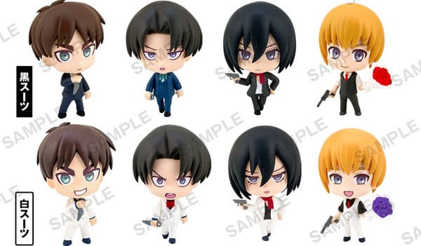 Attack On Titan assortiment figurines mini PVC Shirokuro Vol. 1 4 cm (12)