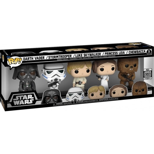 Funko Pop! 5-Pack: Star Wars: Episode IV - A New Hope - 2022 Galactic Convention Funko Exclusive - flash vidéo