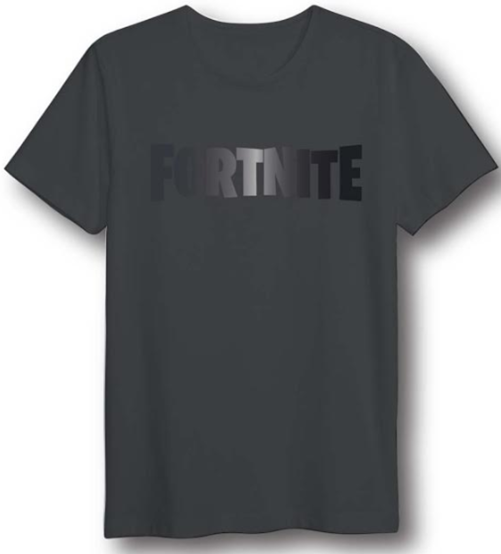 Fortnite - Foil Logo Black T-Shirt S - flash vidéo