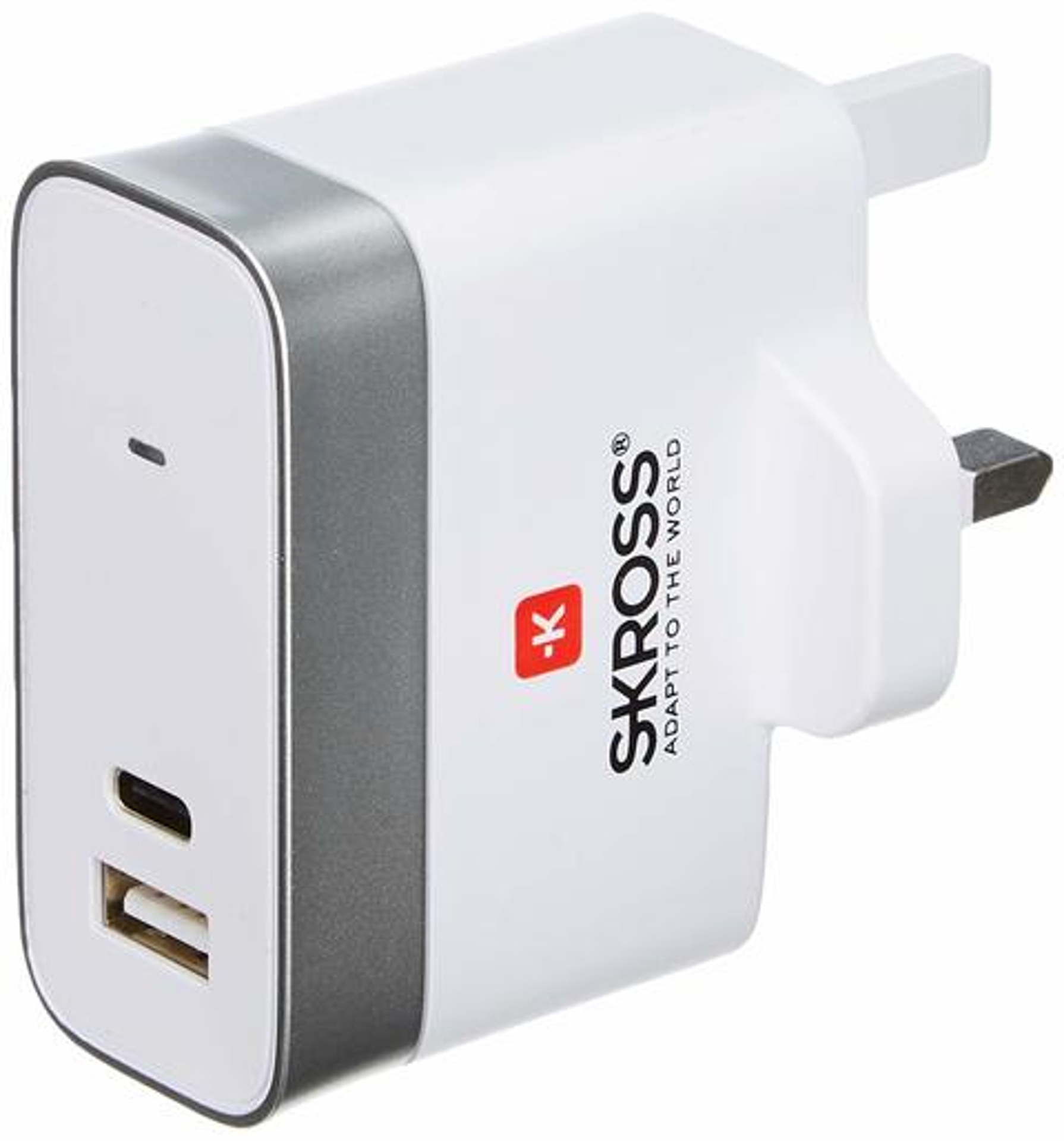 Skross 2 Ports Charger 1 X USB + 1 TYPE C UK PLUG - flash vidéo