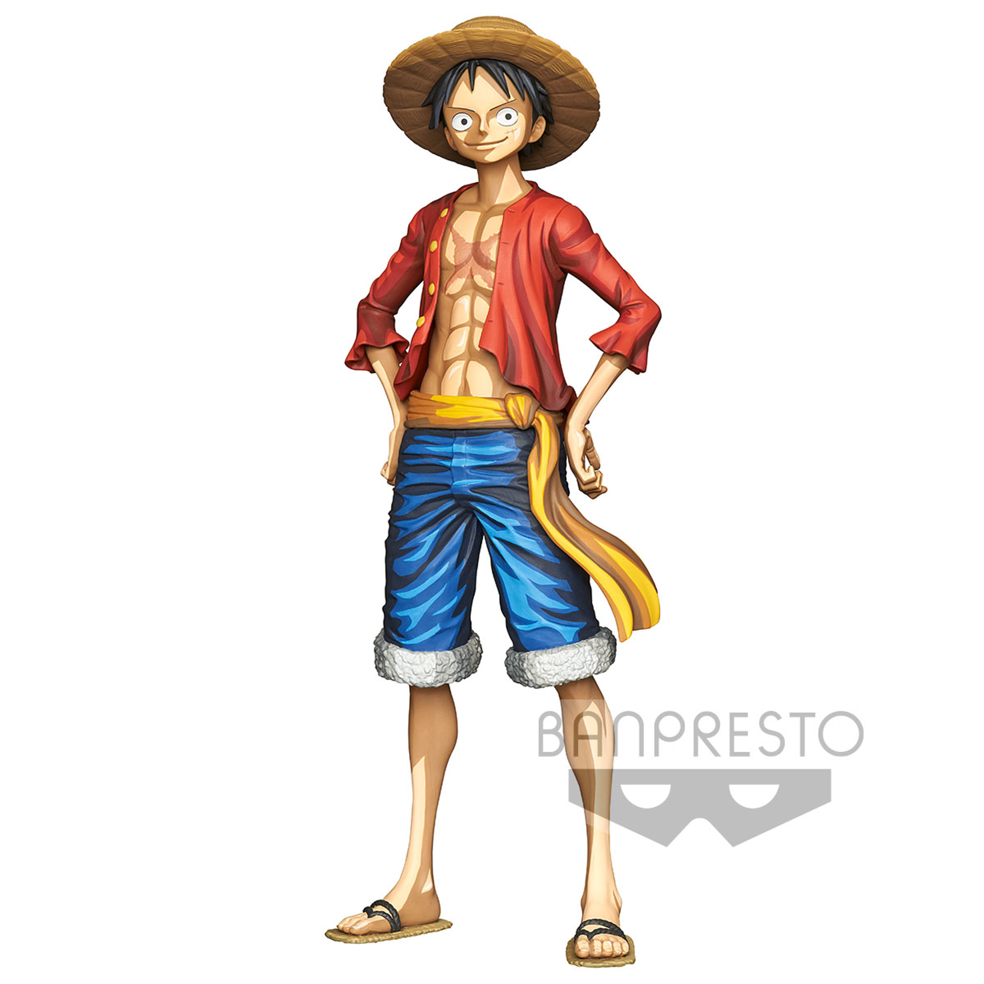 One Piece Grandista Monkey D. Luffy Manga Dimensions Figure - flash vidéo