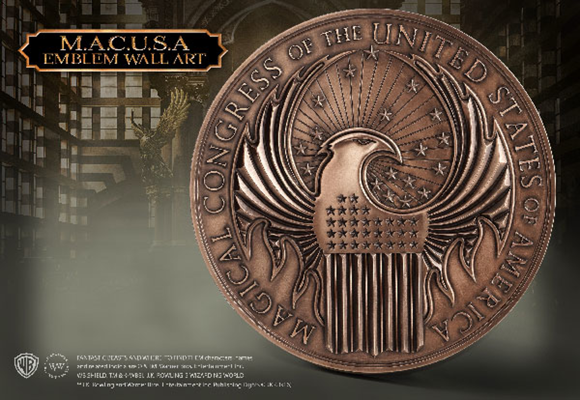 Fantastic Beasts - MACUSA Emblem Wall Art - flash vidéo