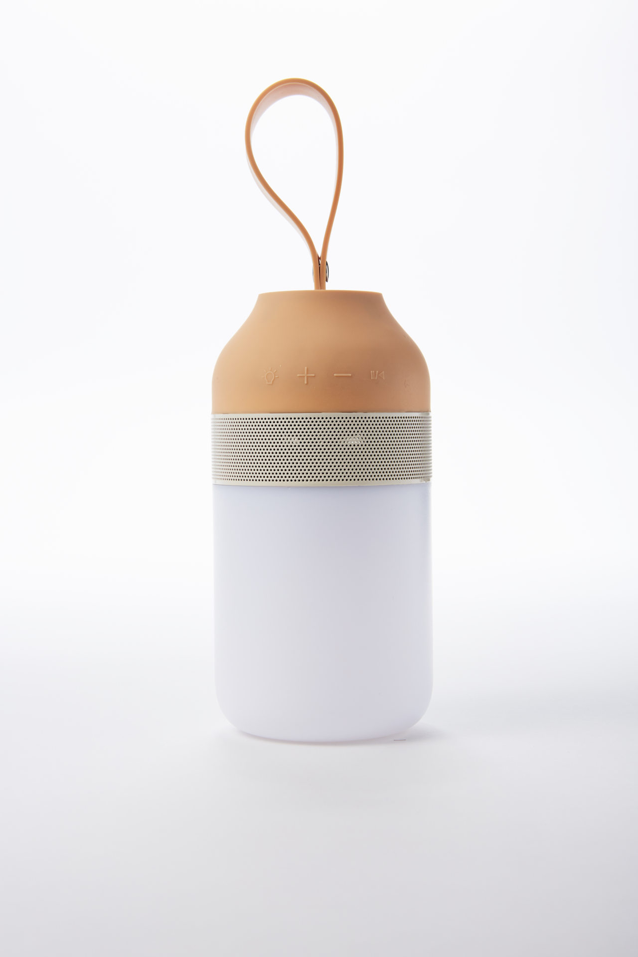 POUT - EARS2 "Enceinte Bluetooth extérieure portable avec LED Lanterne" Crème - flash vidéo