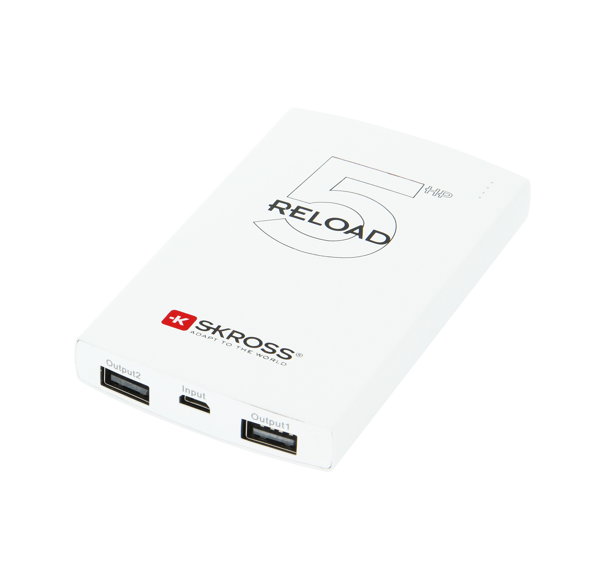 Skross Reload 5 Power Bank 5000mAh Blanc - flash vidéo