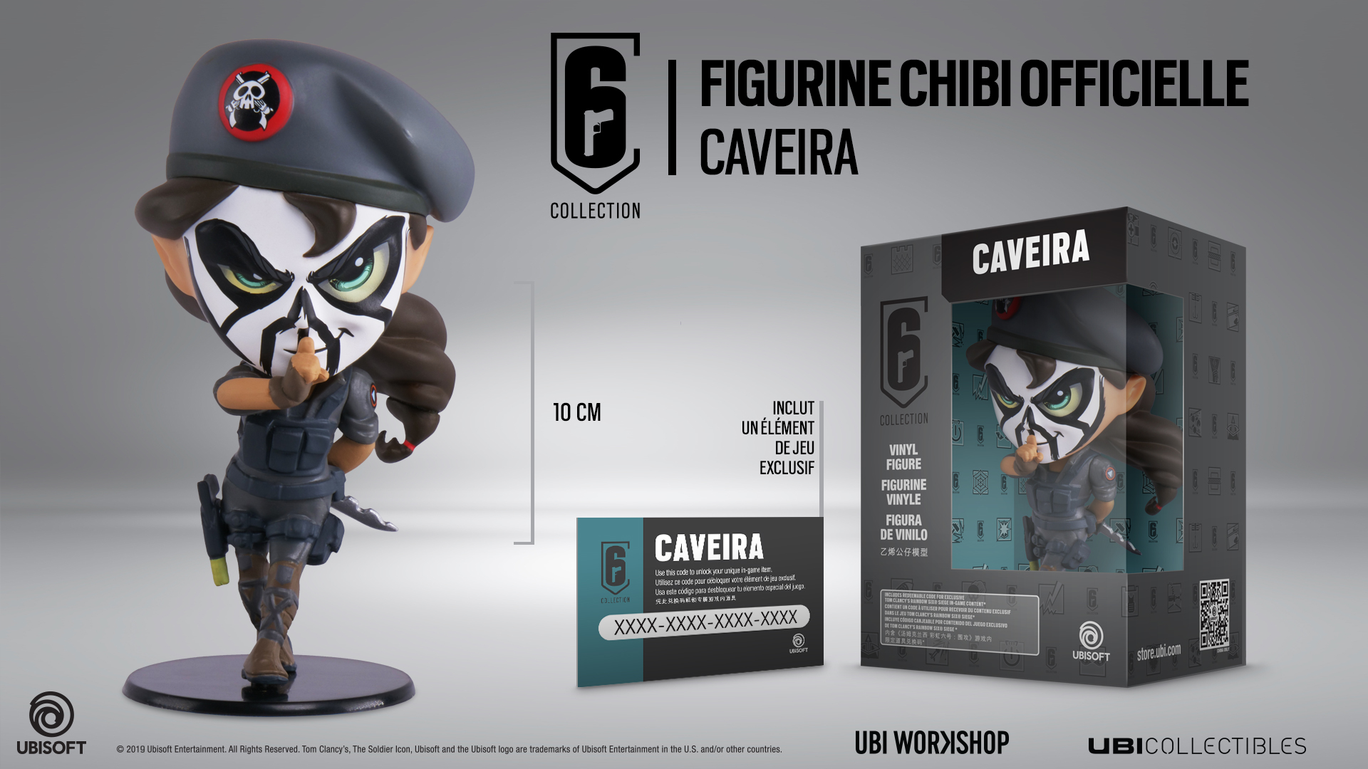 Ubicollectibles Six Collection Caveira Chibi Figure - flash vidéo