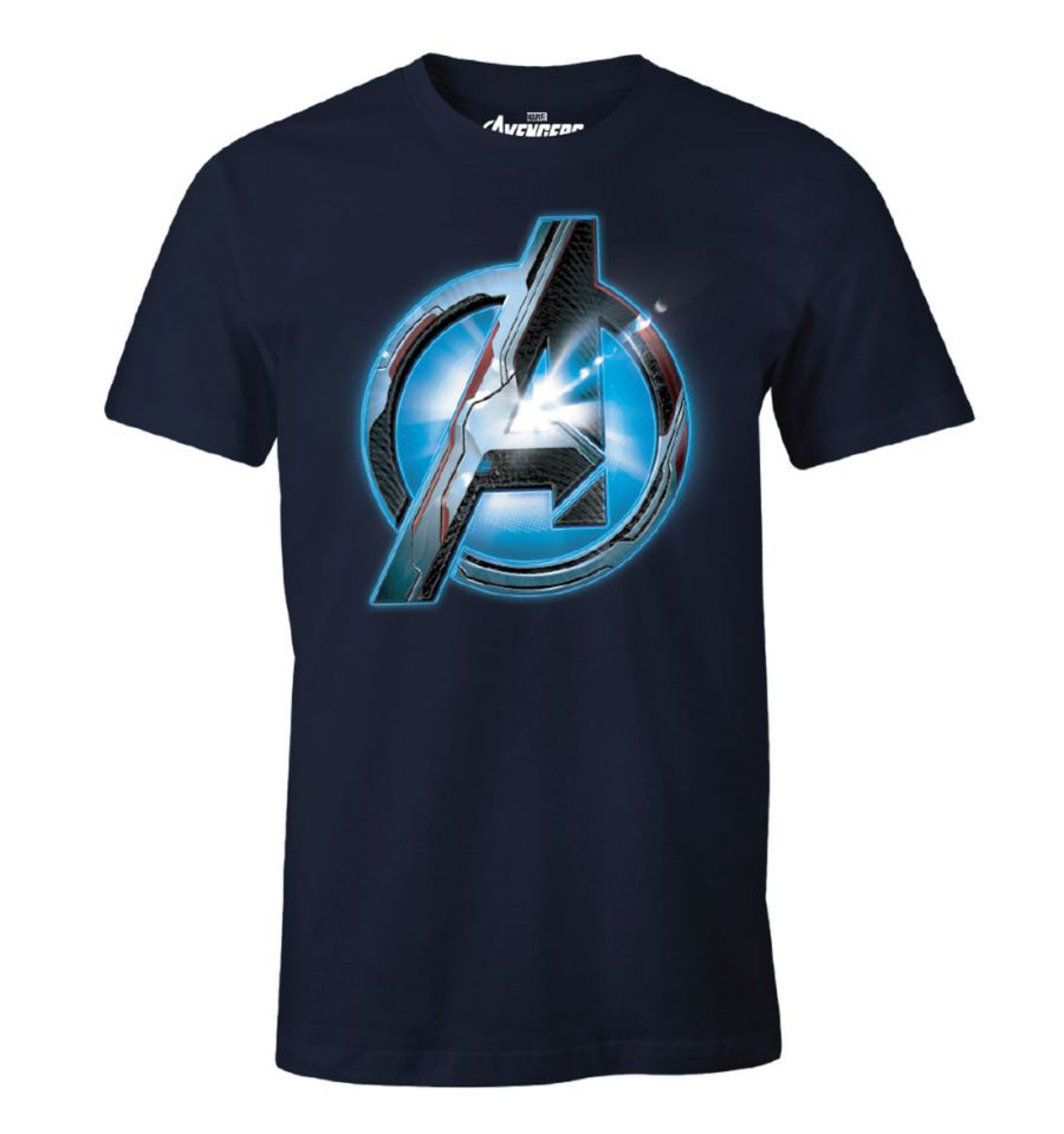 Marvel - Avengers Optic Logo Navy Blue T-Shirt XL - flash vidéo