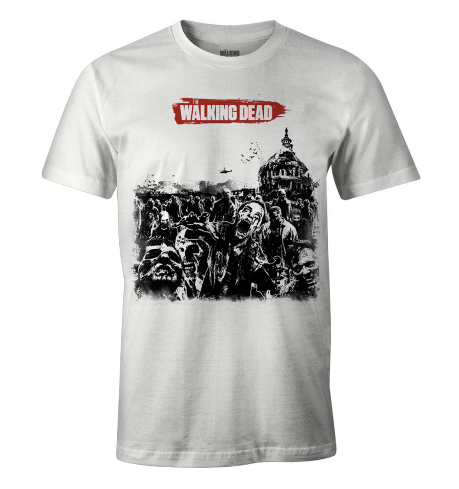 The Walking Dead - Zombie Herd White T-Shirt M - flash vidéo