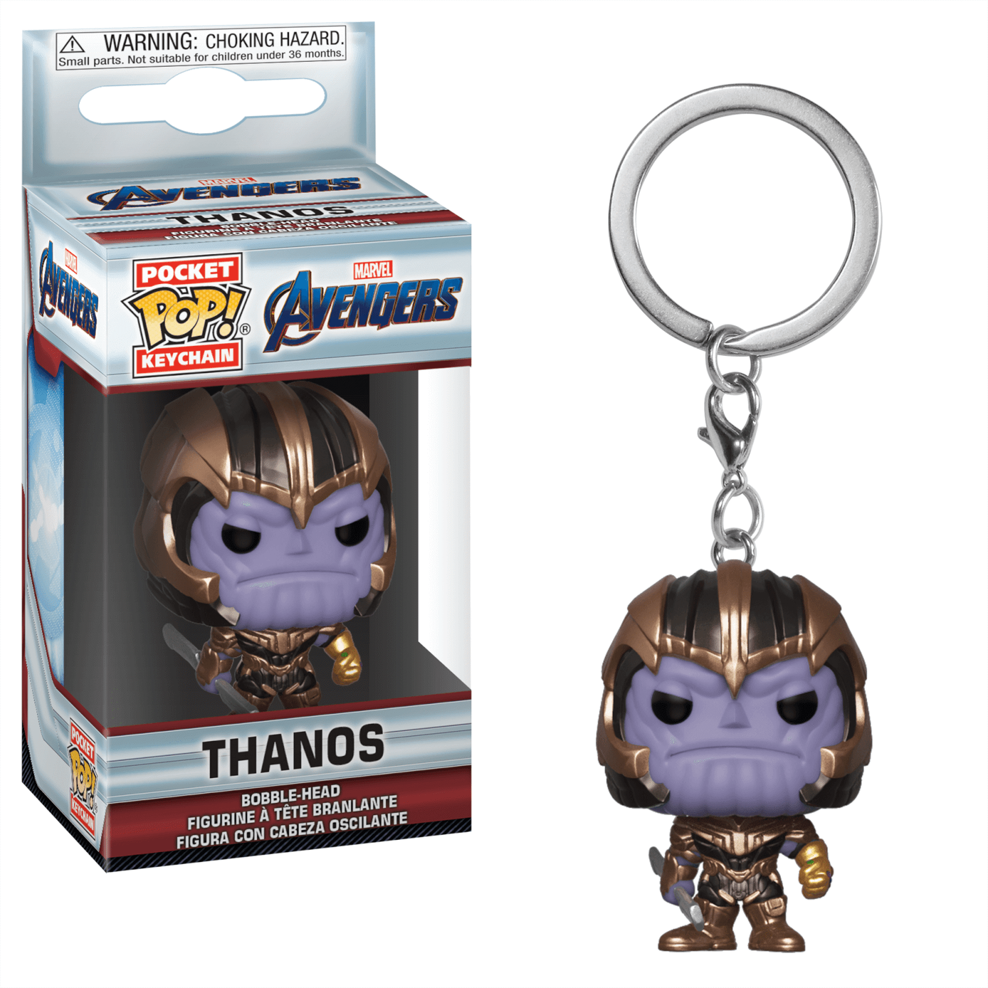 Funko Pocket Pop! Keychain Avengers Endgame Thanos - flash vidéo