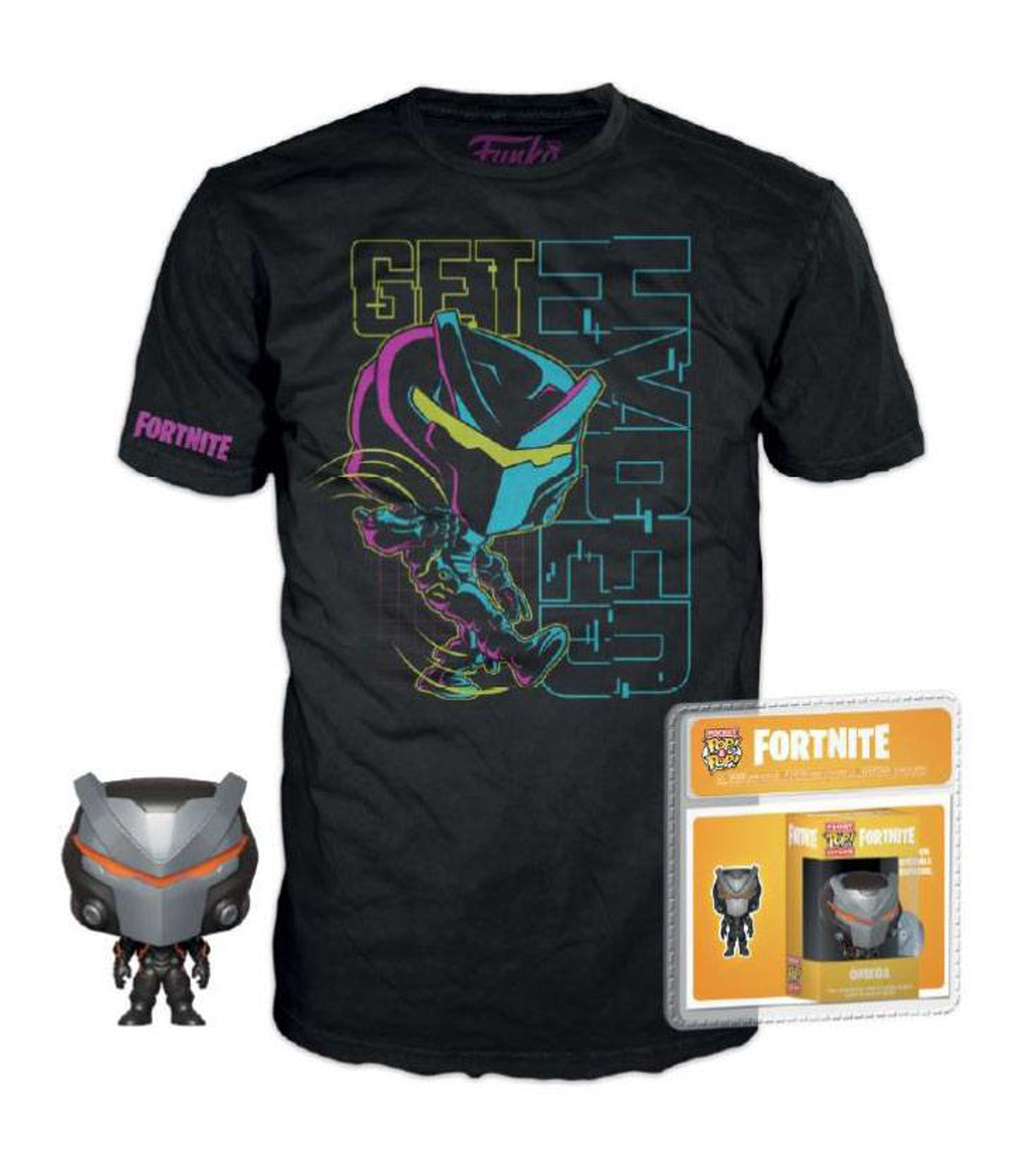 Funko Pocket Pop! & T-Shirt Fortnite Omega - Size L ENG Merchandising - flash vidéo