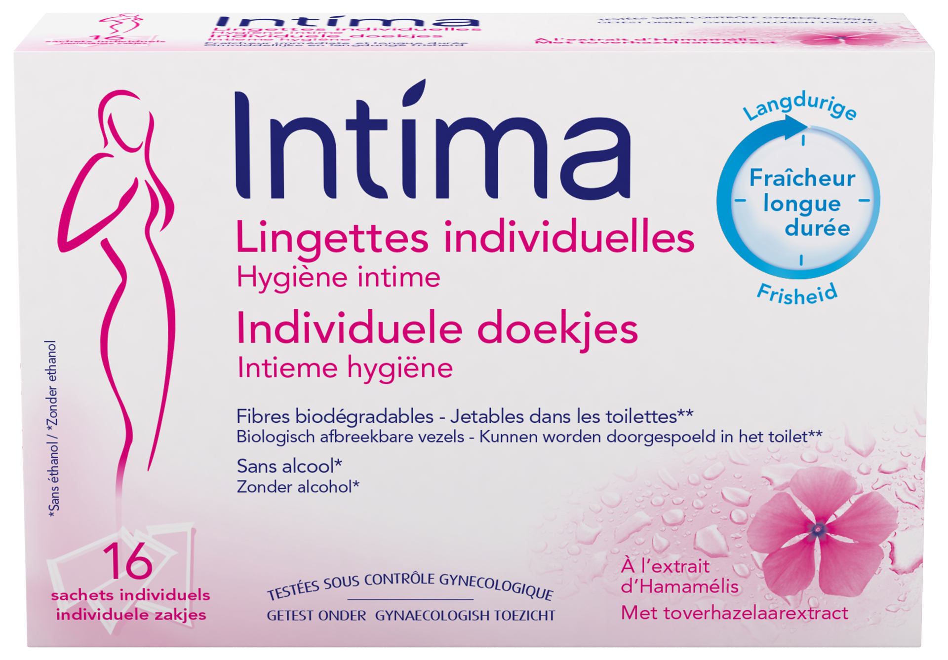 INTIMA Lingettes individuelles x16 - flash vidéo