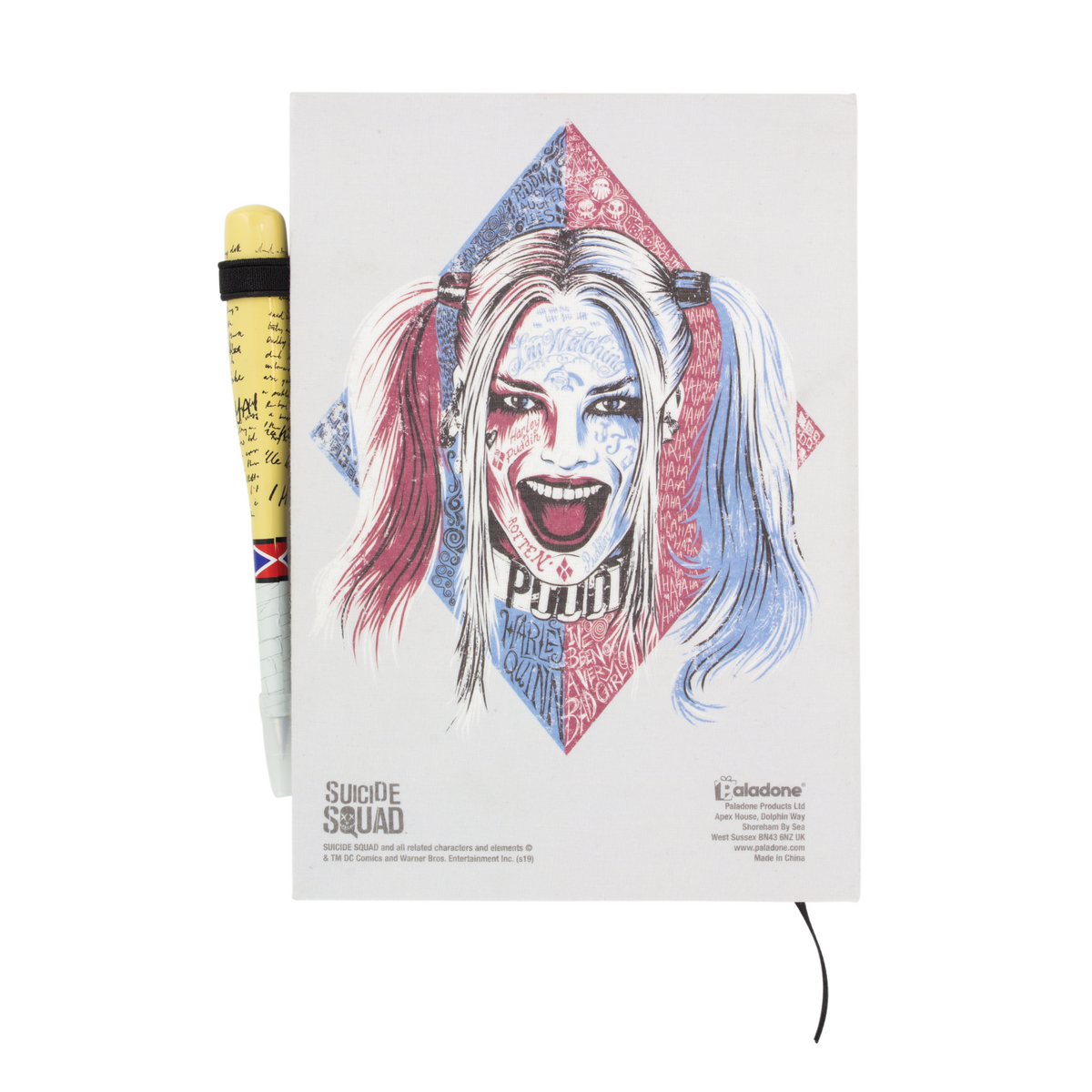 Suicide Squad - Harley Quinn Notebook and Baseball Bat Pen - flash vidéo