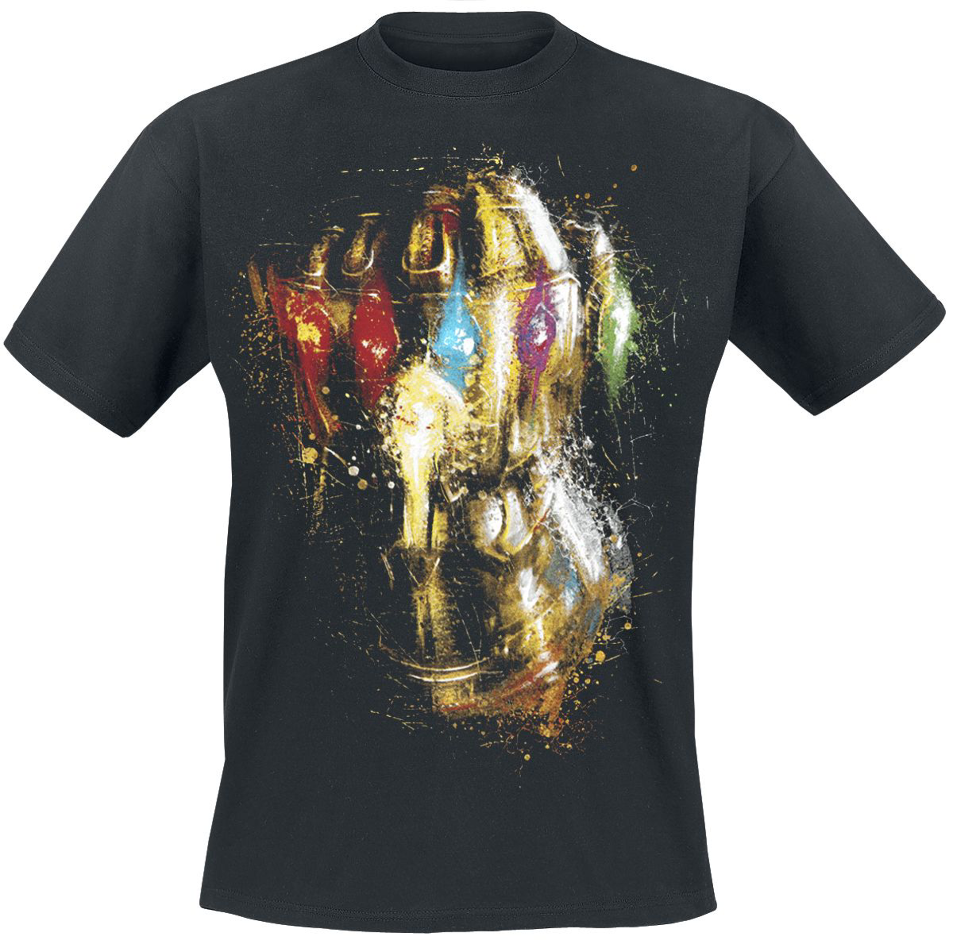 Marvel - Avengers Endgame Thanos Destroy Gantlet Black T-Shirt S - flash vidéo