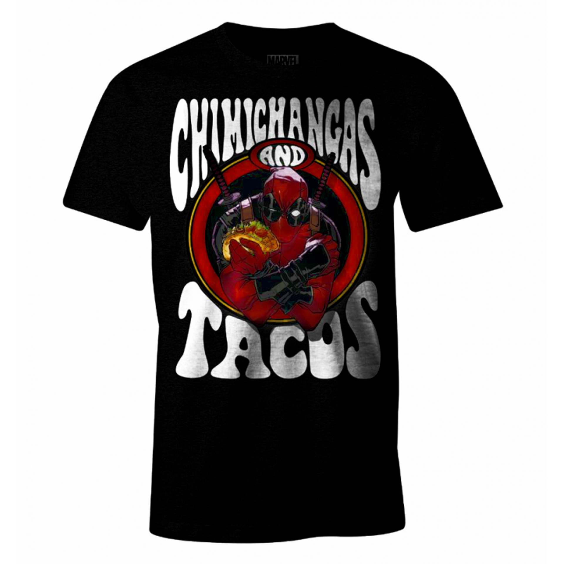Marvel - Deadpool Chimichangas and Tacos Black T-Shirt XL - flash vidéo
