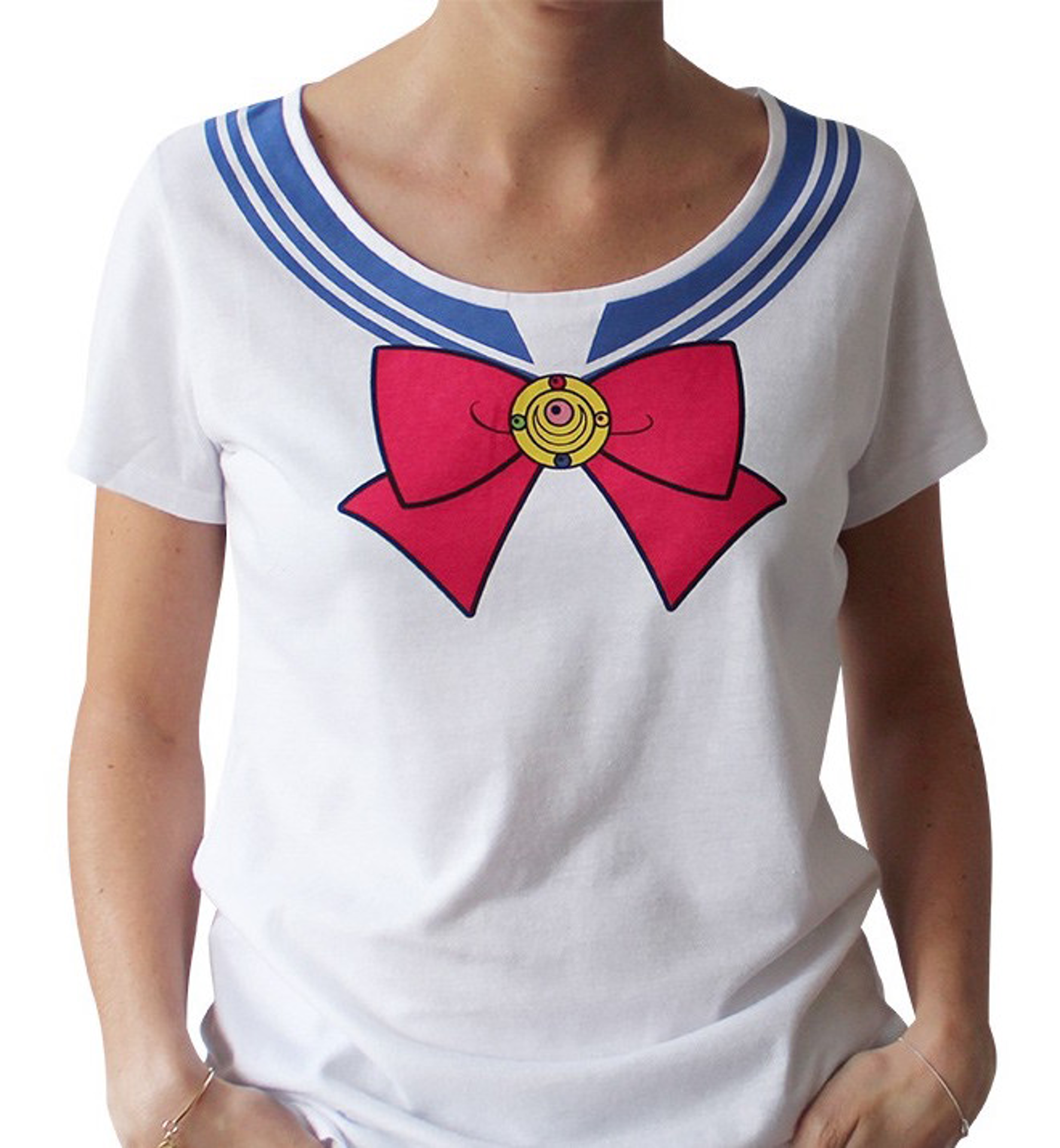 § Sailor Moon - Cosplay White Woman T-Shirt S