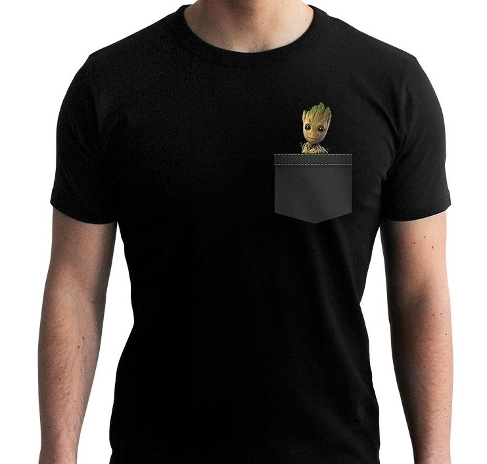 Marvel - Pocket Groot Black Man T-Shirt S - flash vidéo