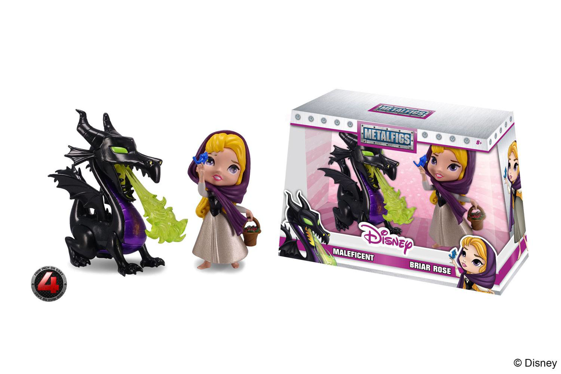 Disney - Metalfigs Diecast Maleficent & Briar Rose Figures 10cm - flash vidéo
