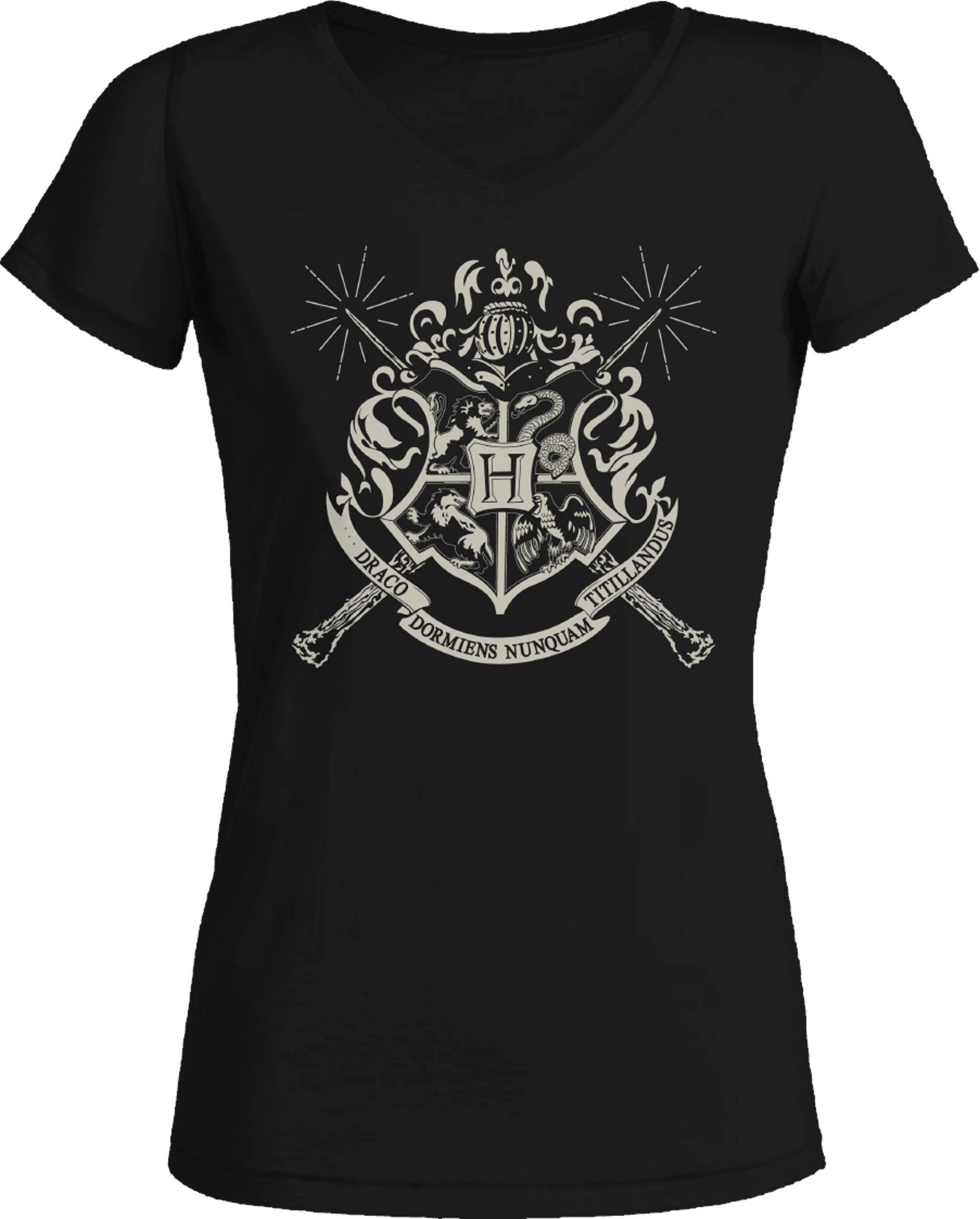 Harry Potter - 4 Houses Emblems Black Women T-Shirt M - flash vidéo