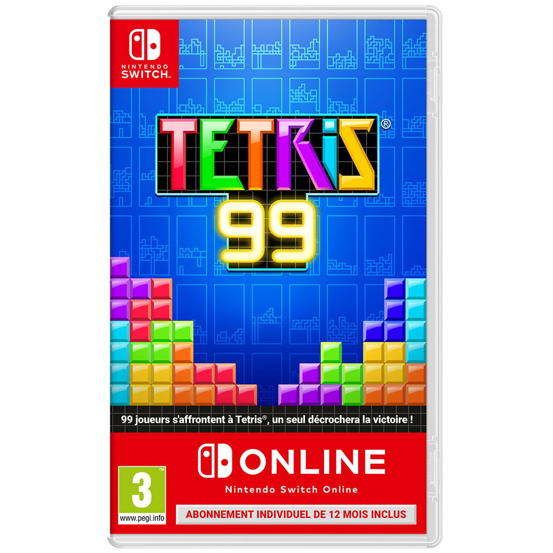 Tetris 99 + Abonnement Nintendo Switch Online 12 mois - flash vidéo