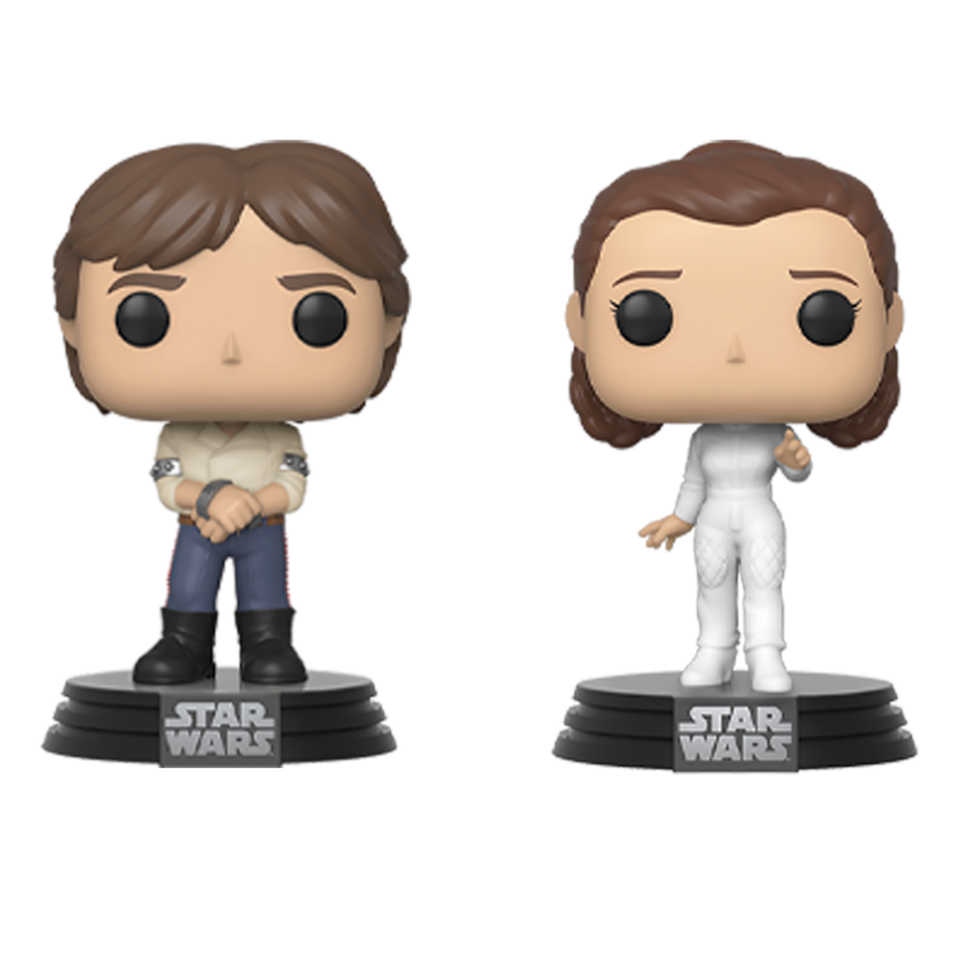 Funko Pop! Vinyl: Star Wars - 2PK Han & Leia - flash vidéo