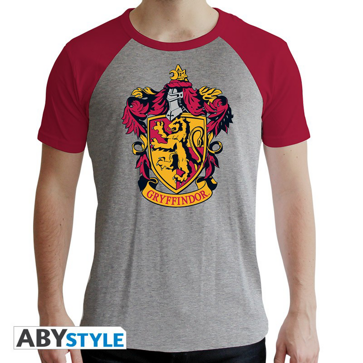 Harry Potter - Gryffindor Grey & Red Man T-Shirt M