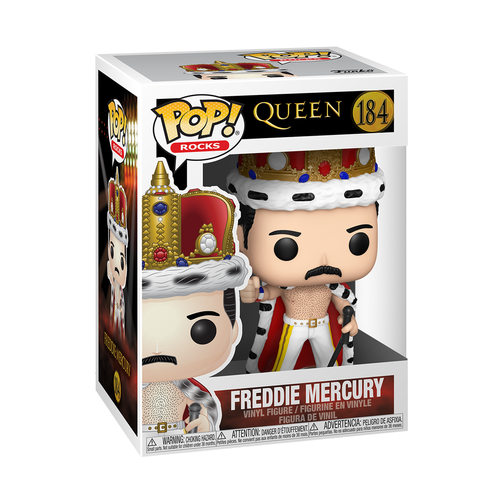 Funko Pop! Rocks: Queen - Freddie Mercury (King) - flash vidéo
