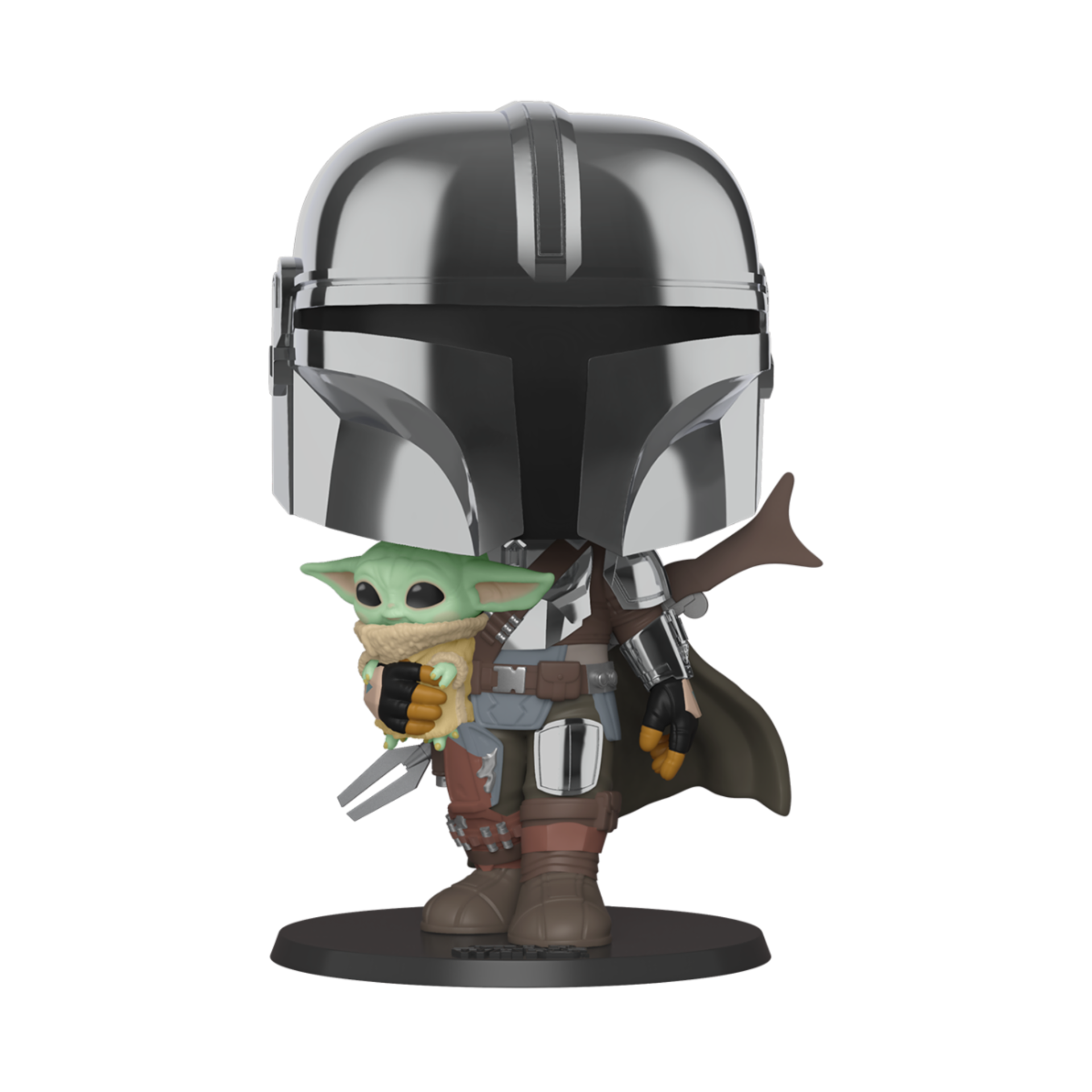 Funko Pop! Star Wars: Mandalorian - 10" Mandalorian w/ Child - flash vidéo