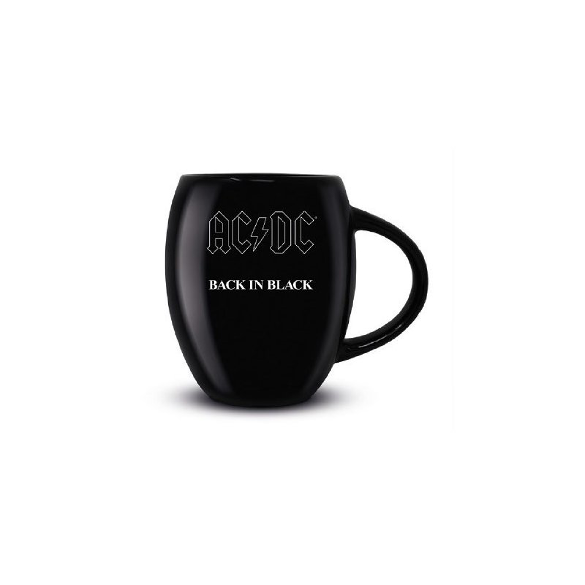 AC/DC - Back In Black Oval Mug - flash vidéo
