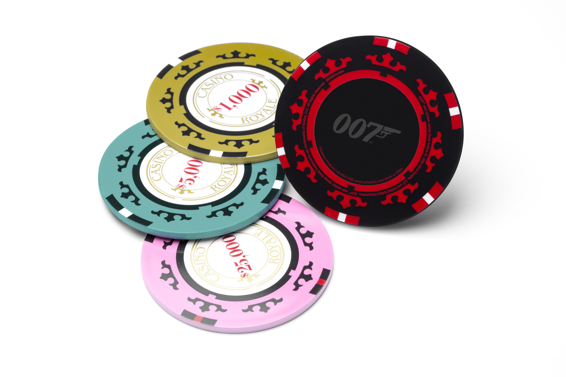 James Bond - Dessous de Verre Jetons Poker Casino Royale - flash vidéo