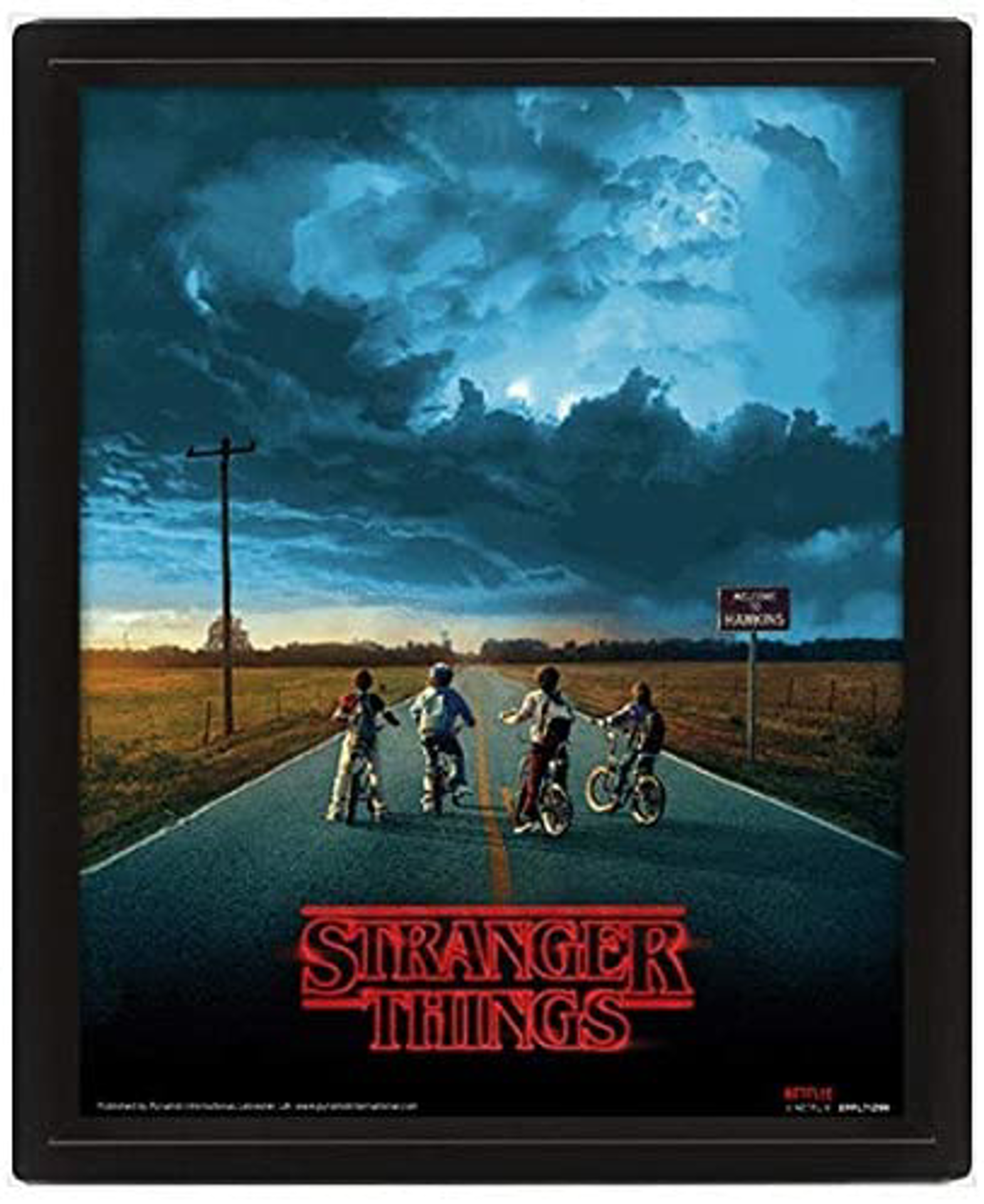Stranger Things - Flagelleur mental Affiche lenticulaire 3D 28,7 x 23,5cm - flash vidéo