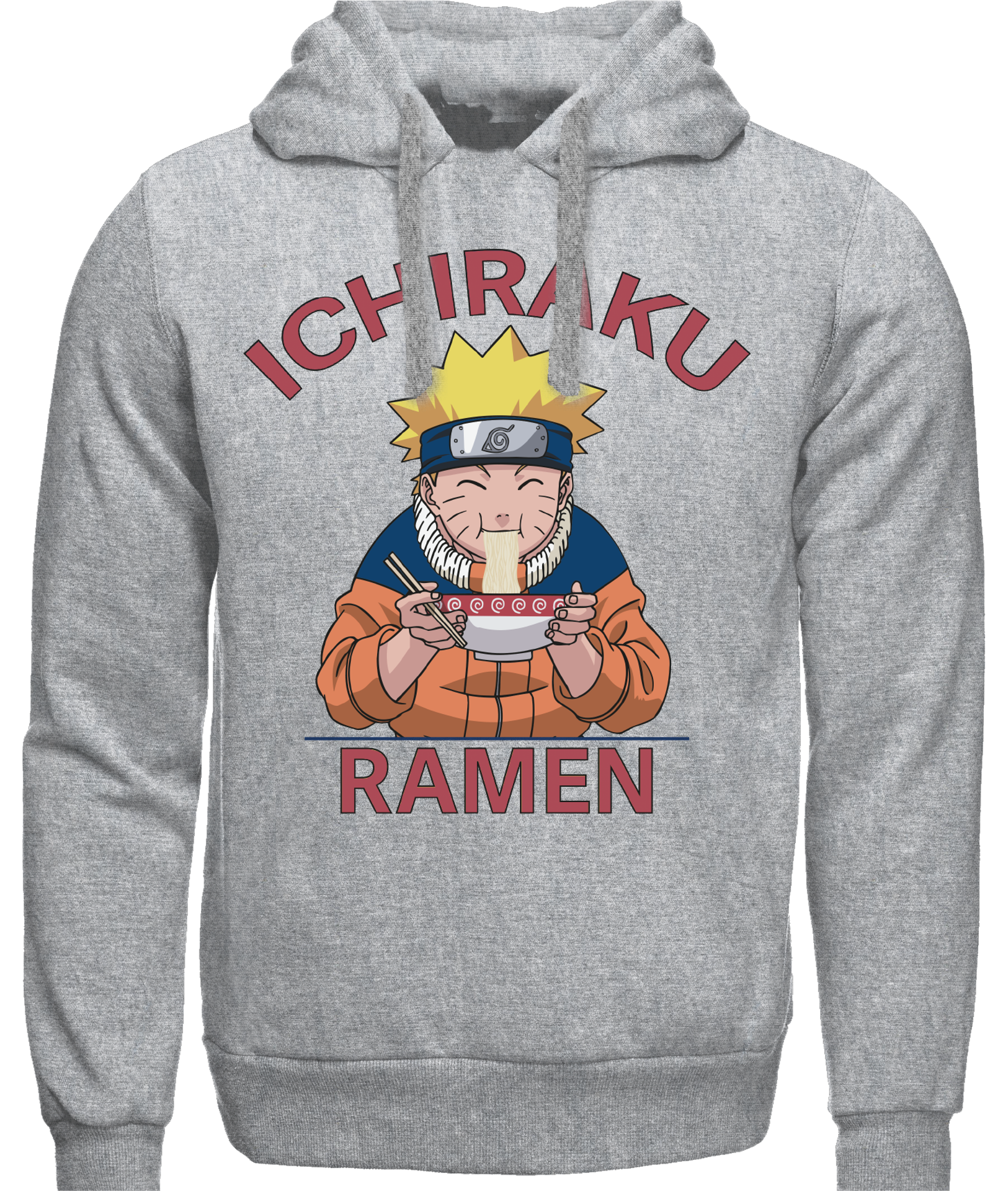 § Naruto - Ramen d'Ichiraku - Sweat Gris Pour Hommes - M - flash vidéo
