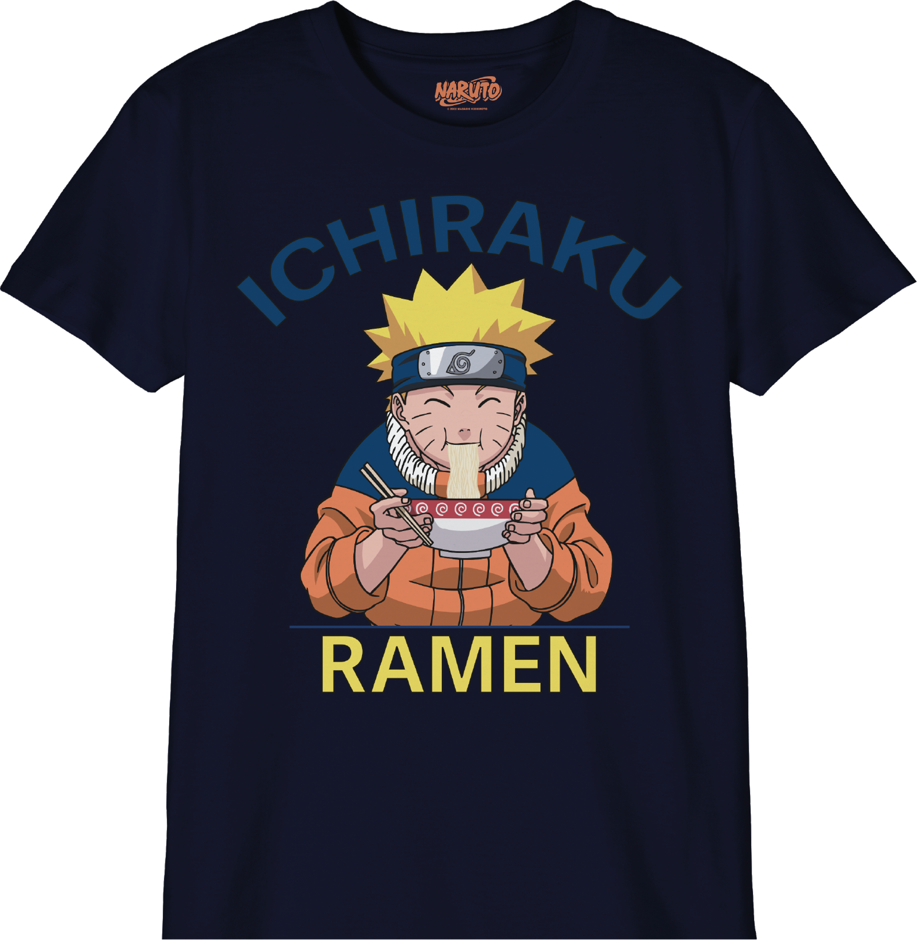 Naruto - Ramen d'Ichiraku - T-Shirt Bleu Marine - 14 ans - flash vidéo