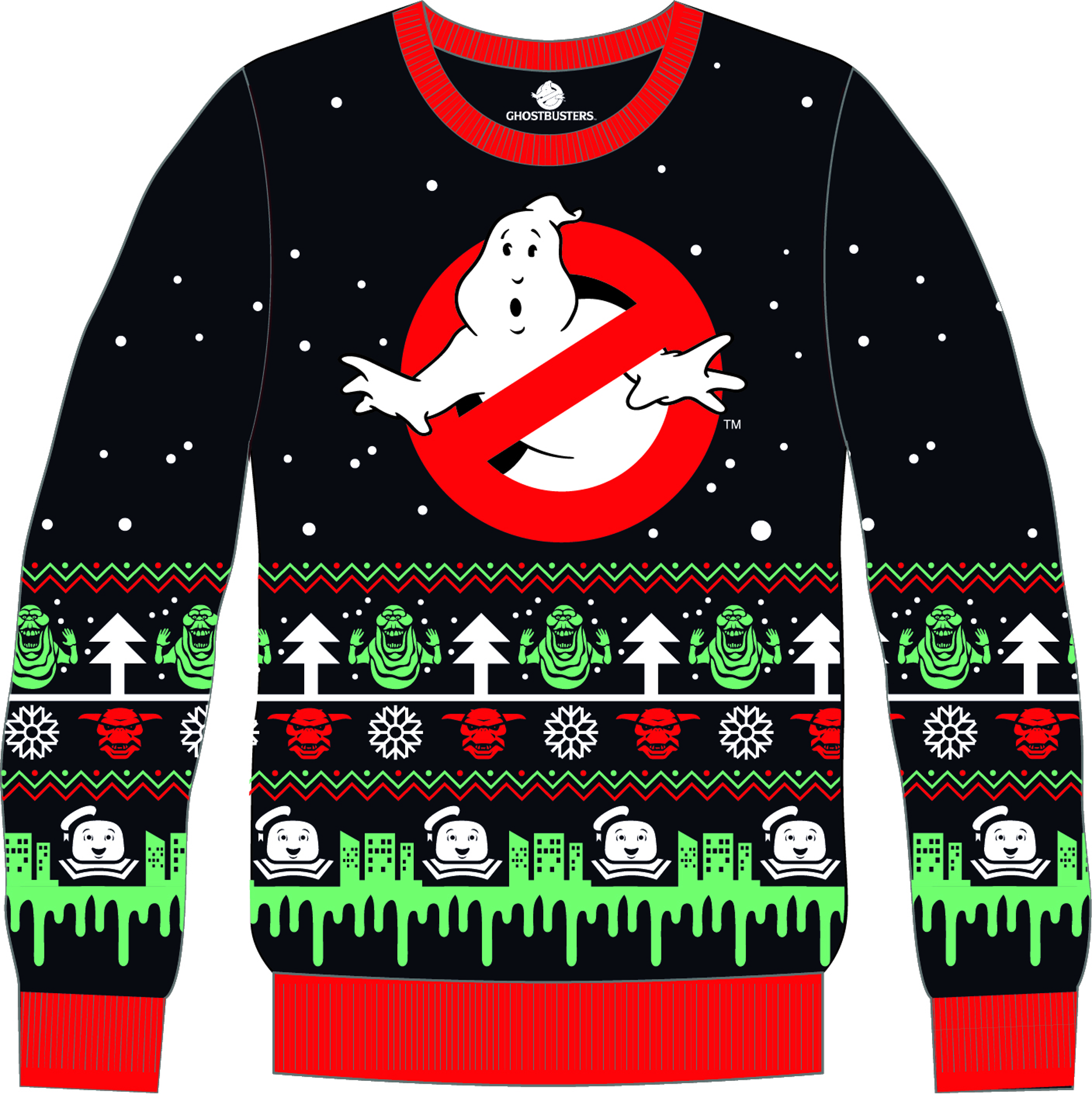 SOS Fantômes - Pull de Noël Logo SOS Fantômes M - flash vidéo