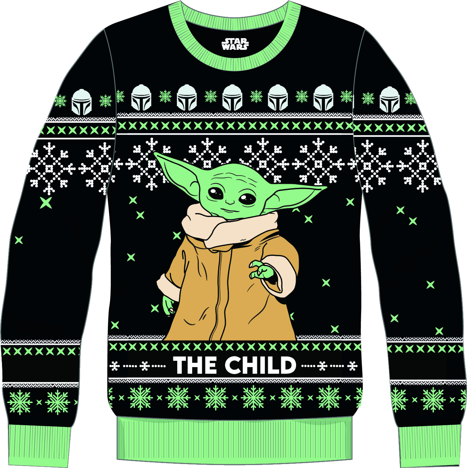 § The Mandalorian - Pull de Noël Yoda XL - flash vidéo