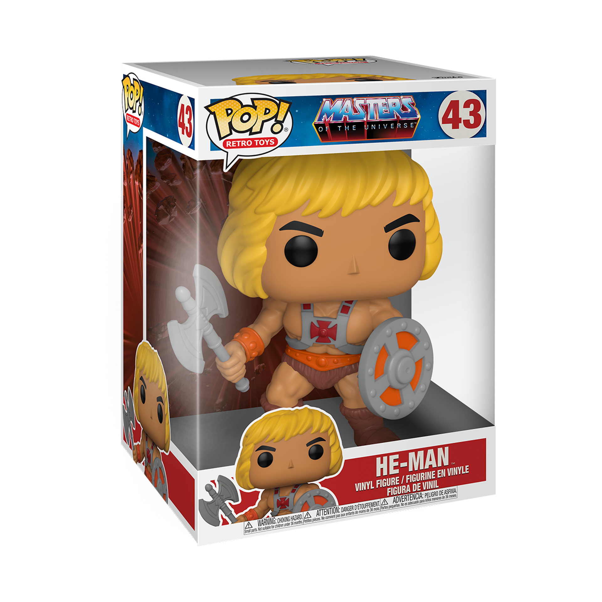 Funko Pop! Retro Toys: Masters of the Universe - He-Man 10" ENG Merchandising - flash vidéo