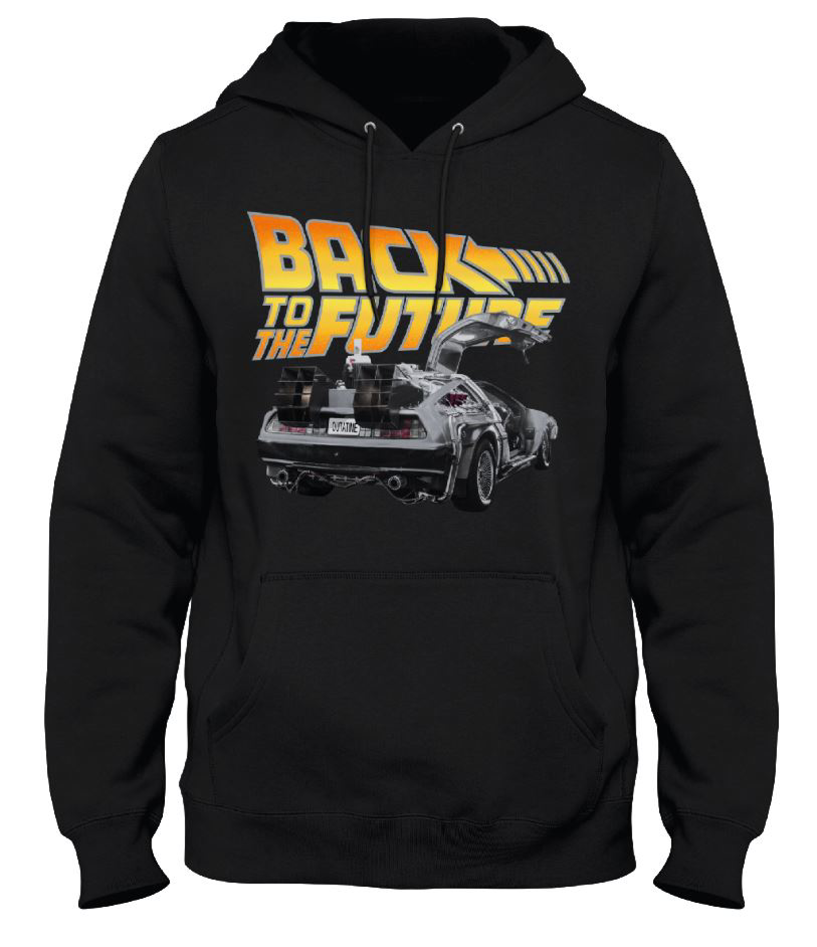 Retour Vers Le Futur - Sweat Noir Hommes - XL - flash vidéo