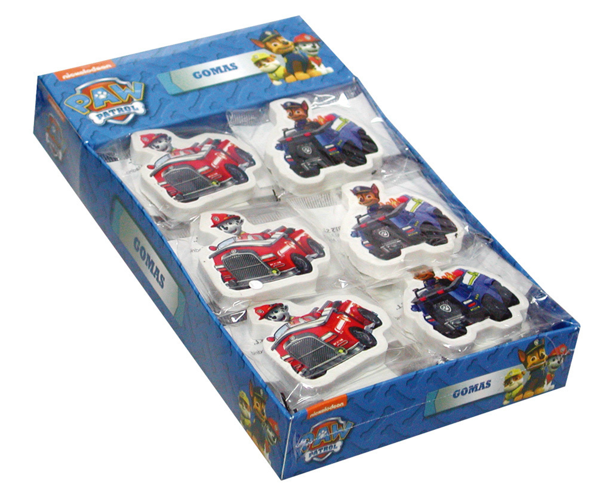 Paw Patrol - Set de Gommes Décorées - flash vidéo